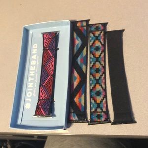 Four 42mm Apple Watch elastic bands